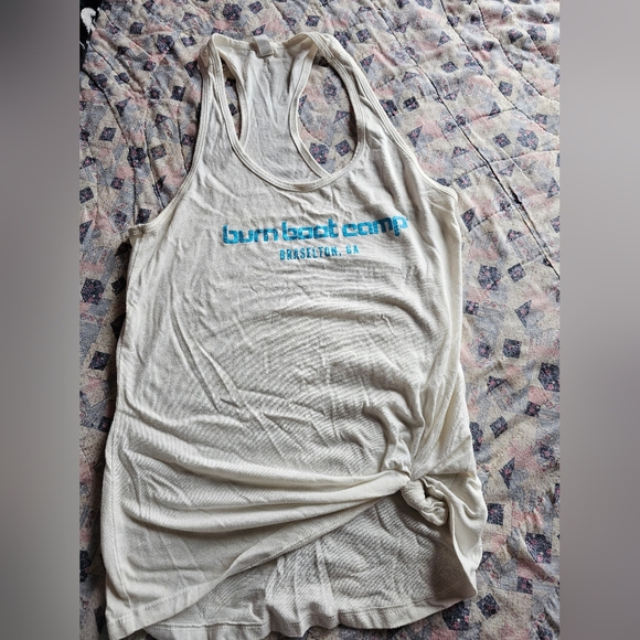 Burn Boot Camp Tank Top in White - Picture 2 of 4